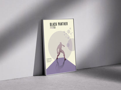 black panther marvel purple aesthetic Framed photo paper poster