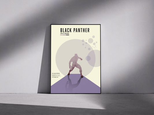 black panther marvel purple aesthetic Framed photo paper poster