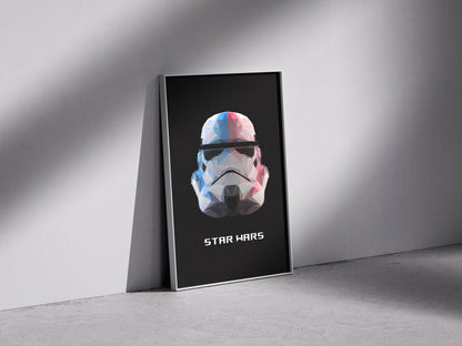 star wars storm trooper Premium Semi-Glossy Paper Wooden Framed Poster