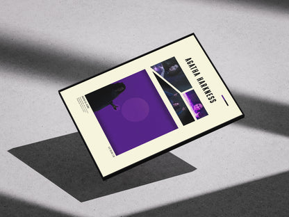 Agatha marvel black purple Premium Semi-Glossy Paper Wooden Framed Poster 2
