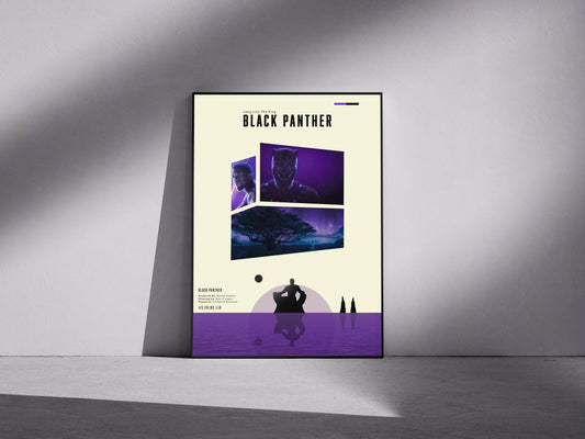 black panther 2020 Premium Semi-Glossy Paper Wooden Framed Poster 2